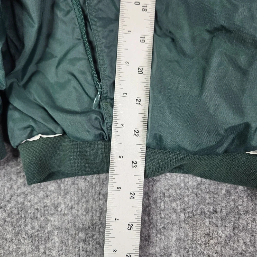 Vintage Adidas Windbreaker Jacket Mens Size Large Full Zip Green White 90s